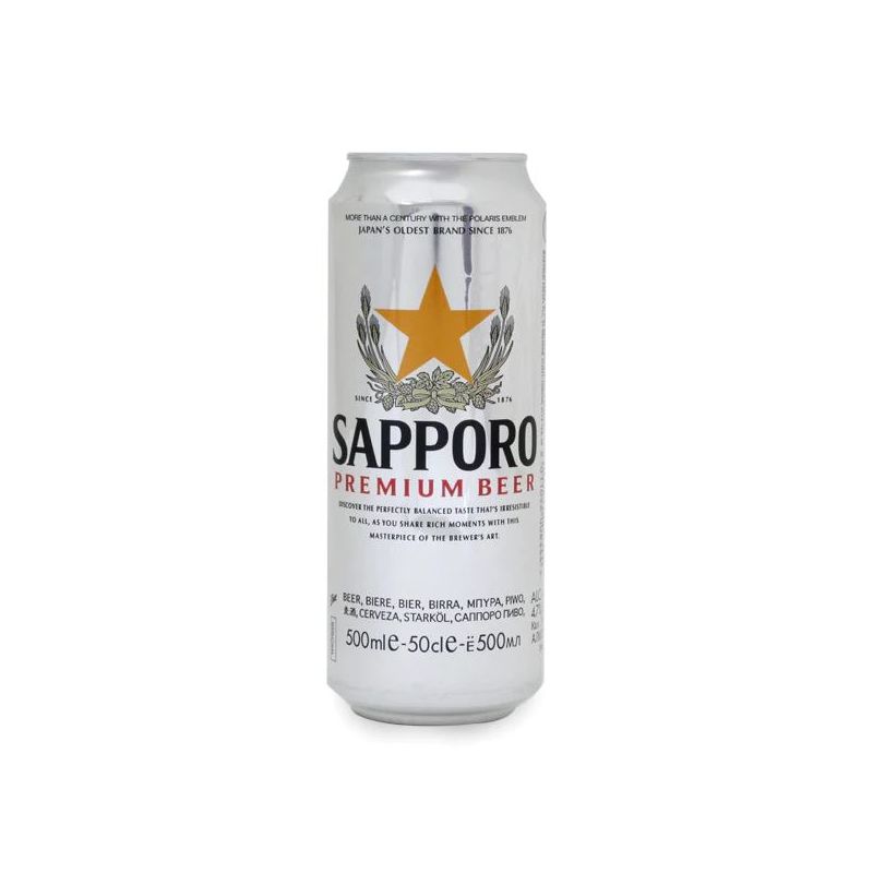 SAPPORO Japanese beer in can - SAPPORO PREMIUM CAN 500ML