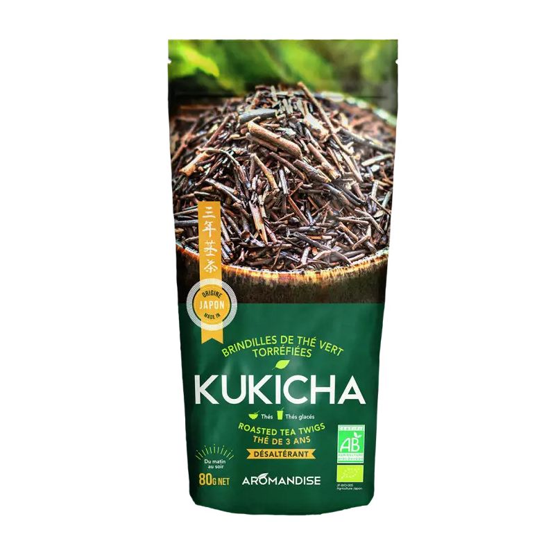 Organic green tea bancha grilled hojicha, 40g - GURRIDO