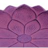 Quemador de incienso japonés de hierro fundido violeta, IWACHU LOTUS, flor de loto