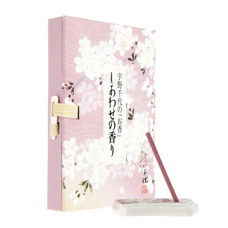 Small Book, 36 incense sticks, SHIAWASE, Cherry blossoms