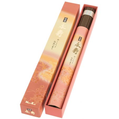 Box of 100 long-lasting incense sticks, EIJU MEIKO, Cinnamon and Amber