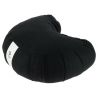 Meditation cushion half moon, black, TSUKI ZAFU