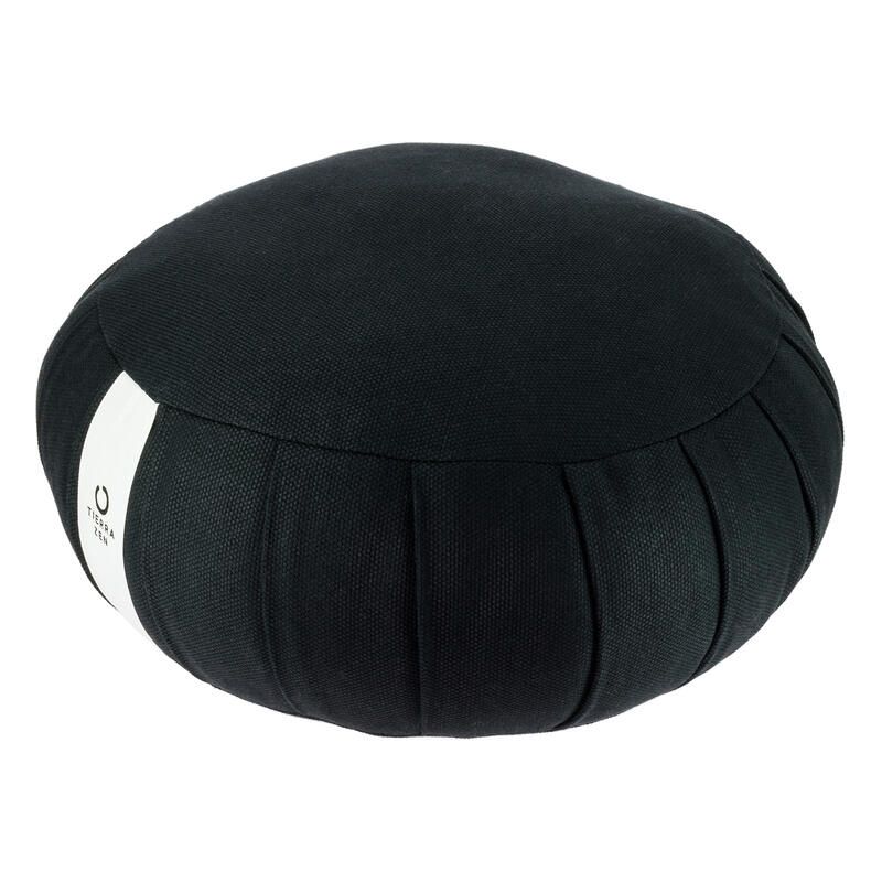 Grand coussin de méditation rond noir, ZAFU