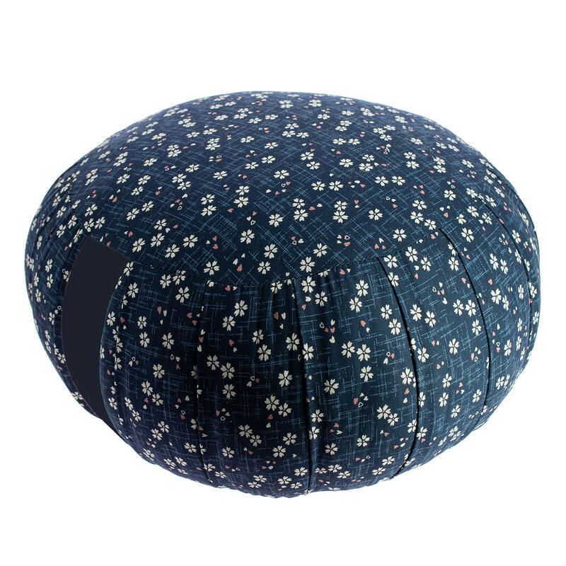 Round meditation cushion, ZAFU AO SAKURA