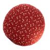 Red round meditation cushion with cherry blossom pattern, ZAFU AKA SAKURA, 33 cm