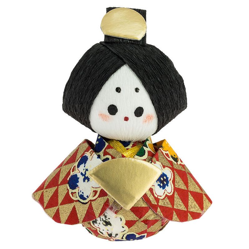 japanische Puppe Okiagari, OHINASAMA, Frau