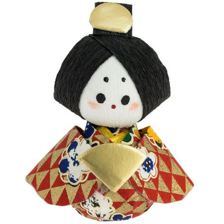 muñeca japonesa de papel - okiagari, OHINASAMA, mujer