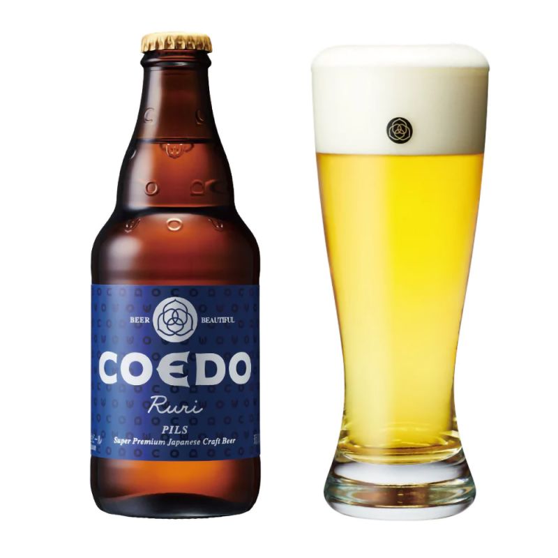 Coedo RURI Japanese beer in bottle - COEDO RURI 333ML