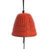 Cloche à vent Feng Shui Furin Iwachu Rouge 4,5 cm