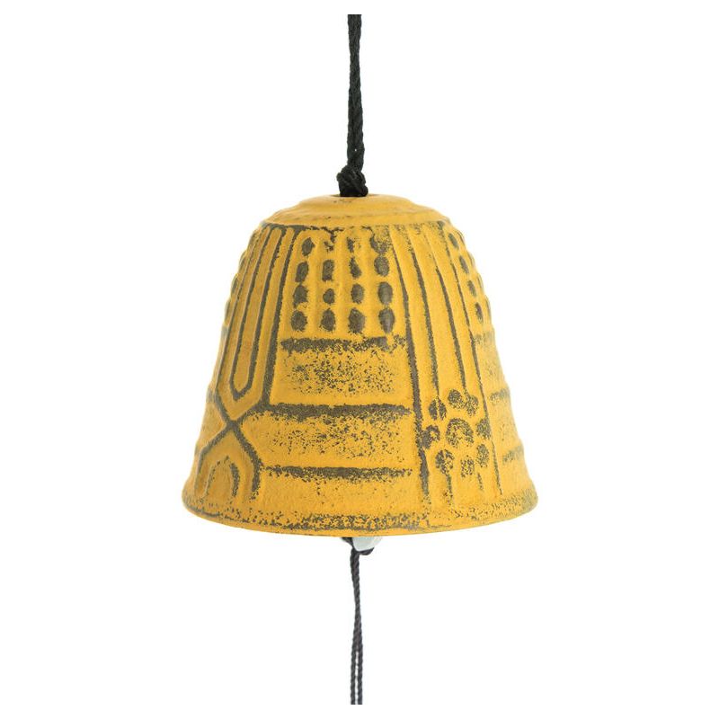 Cloche Feng Shui Furin Iwachu Jaune 4,5 cm