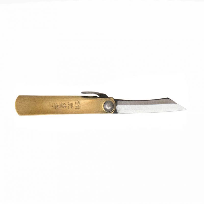 Higonokami Japanese folding knife - 40 mm blade - brass handle -