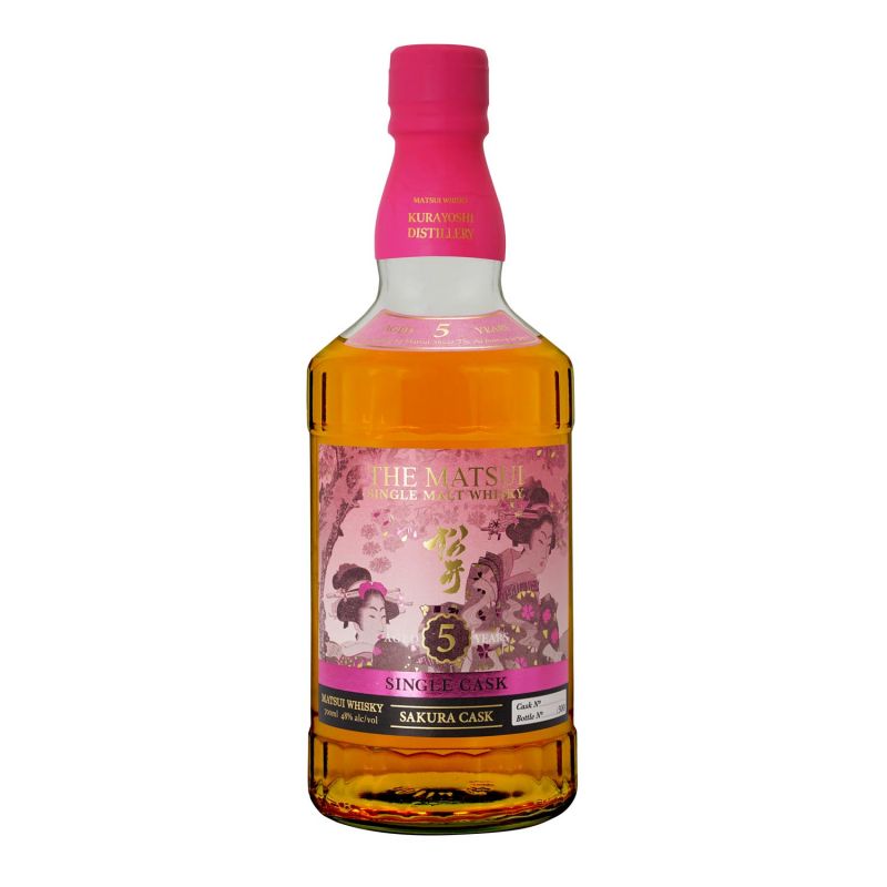 Japanese whiskey in Sakura cask 5 years - THE MATSUI SINGLE CASK SAKURA CASK 5 YEARS