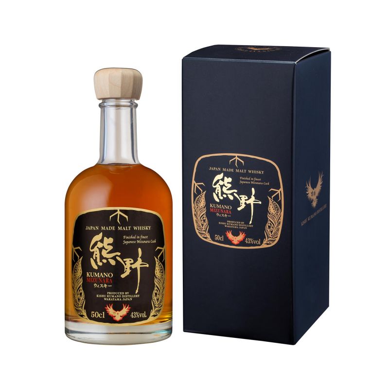Japanese blended malt whiskey finished in Mizunara barrels - KUMANO MIZUNARA CASK