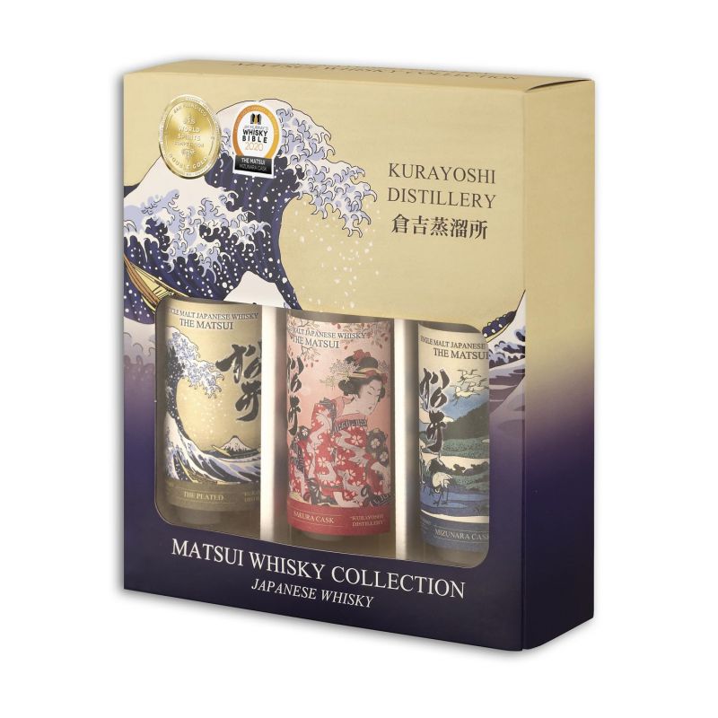 Japanese single malt whiskey box 3x20 cl - MATSUI