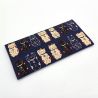 Small blue Japanese cat pattern pouch - NEKO