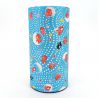 Blue Japanese tea box in washi paper - KINGYO - 200gr