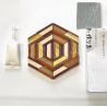 DIY kit for a coaster in traditional Yosegi marquetry from Hakone, KOSUTA