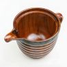 Traditional Yosegi marquetry tea pot from Hakone, BIN