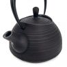 Japanese black cast iron teapot from Japan, ITCHU-DO HAKEME + trivet