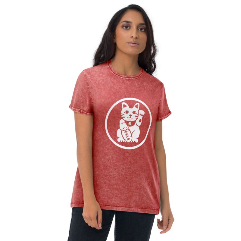 Red cotton T-Shirt, MANEKINEKO 1