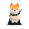 Ornamento in ceramica marrone giapponese shiba inu, SHIBAINU