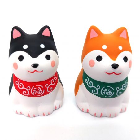 Duo de Chien Shiba japonais fortune- UN