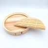 Round bamboo noodle dish, SURIWAPPA SOBAMORI, 22 cm