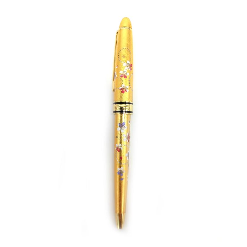 BORUPEN gold ballpoint pen box, Sakura flowers