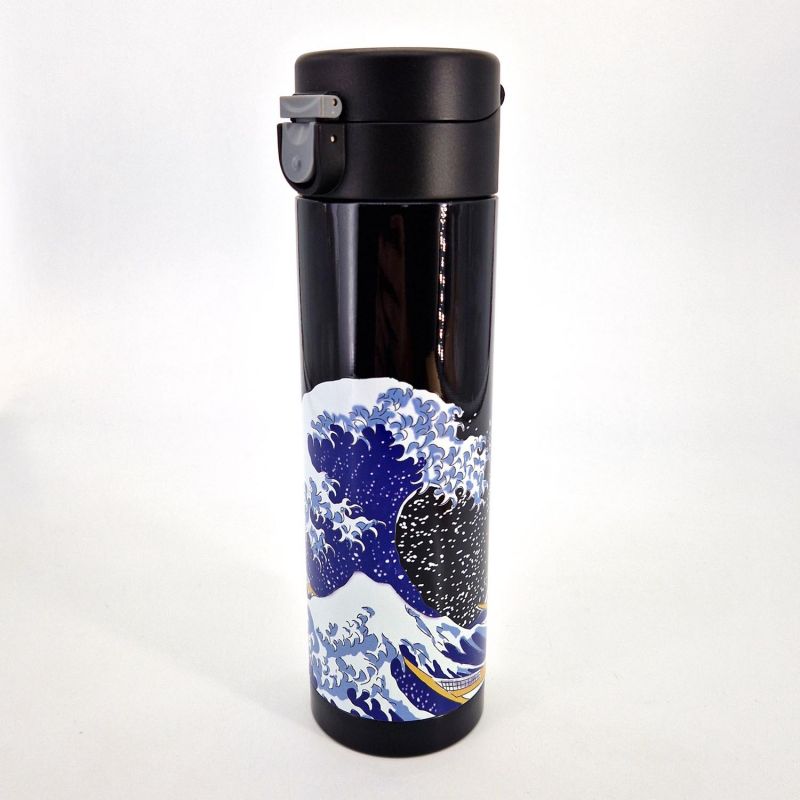 Hokusai Wave Pattern Stainless Steel Insulated Bottle - HOKUSAI HA