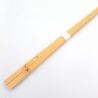 Paire de baguettes japonaises pour cuisine en Bambou Shirotake Kawatsuki Saibashi 33cm