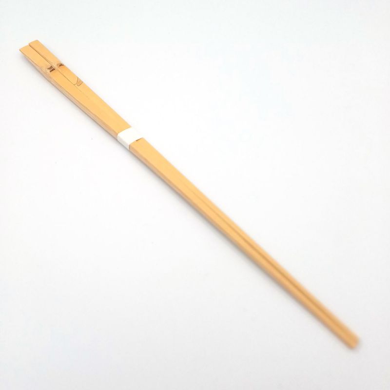 Pair of Japanese chopsticks for kitchen in Bamboo Shirotake Kawatsuki Saibashi 33cm