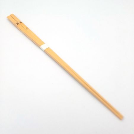 Coppia di bacchette da cucina giapponesi in bambù Shirotake Kawatsuki Saibashi 33 cm