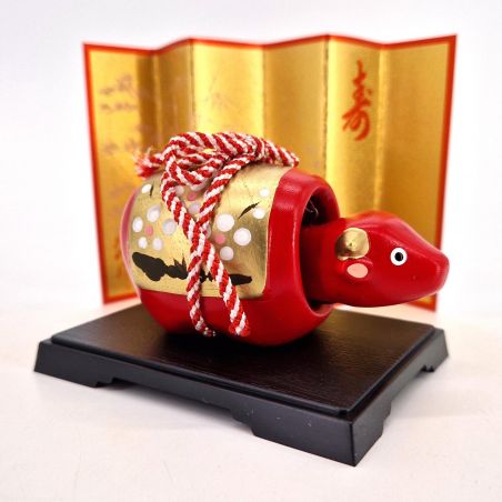 Japanese red cow ornament akabeko, AKABEKO OYAKO, 7 cm