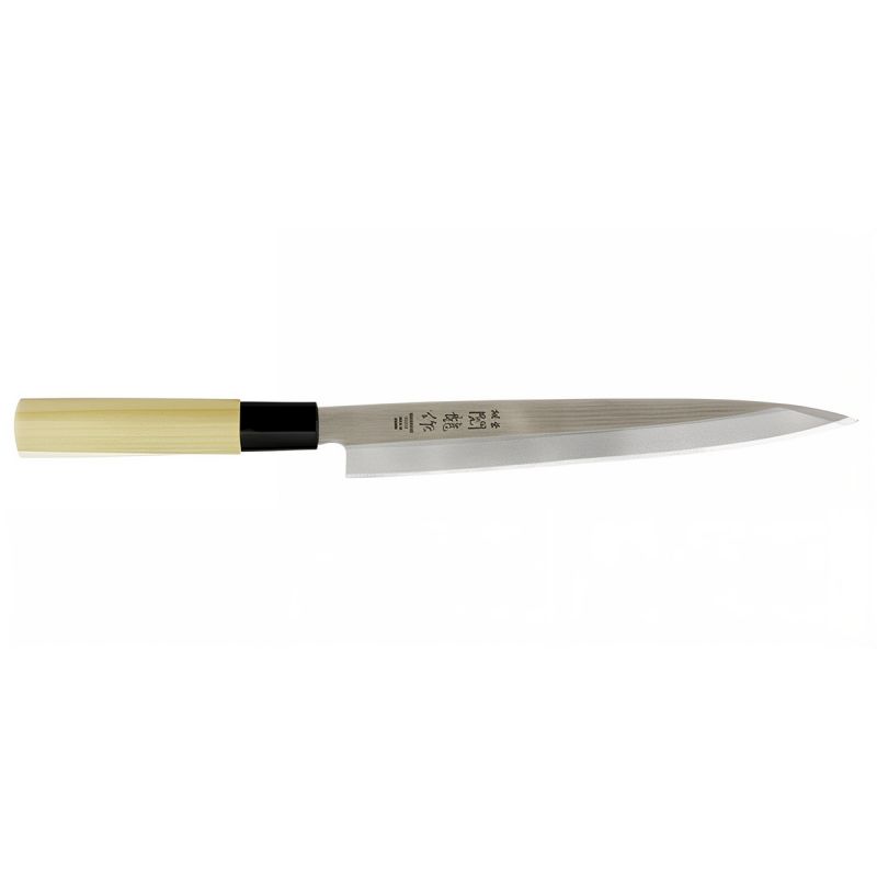 Cuchillo de cocina japonés para cortar finas lonchas de pescado, SASHIMI, 21cm