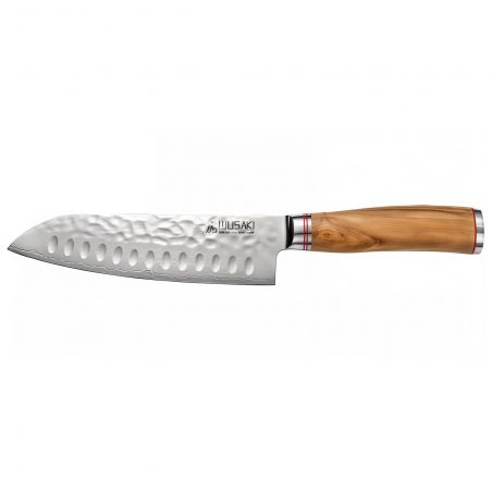 Cuchillo de trinchar grande con mango de olivo - Orivu~ie - 17cm