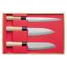 coffret de 3 couteaux japonais SEKIRYU - SANTOKU & DEBA & SASHIMI