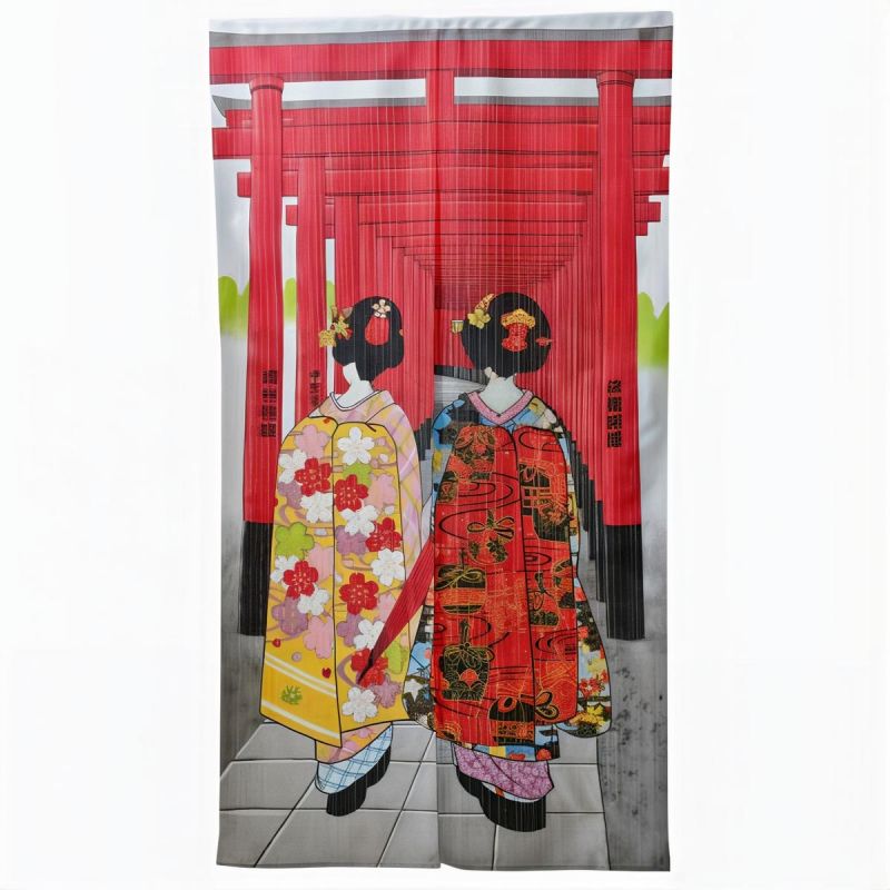 Japanischer Noren Polyester Vorhang, GEISHA TORI