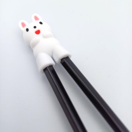 baguettes avec aide-baguettes en plastique, Lapin - USAGI