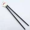 chopsticks with plastic chopstick helper, Cat - NEKO