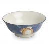 Duo di ciotole per zuppa in ceramica giapponese, rosa e blu - SHIBA INU