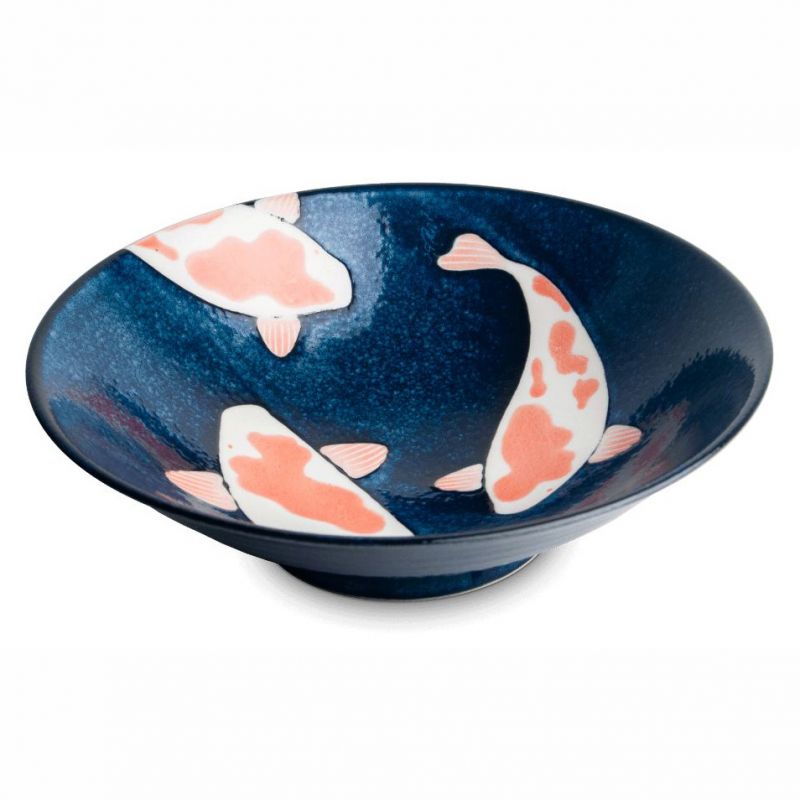 Japanese ceramic ramen bowl - KOI Ø25cm