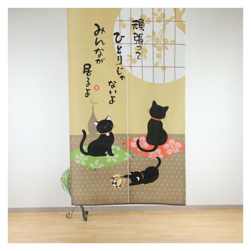 tenda giapponese noren gatti 85 x 150 cm NEKO