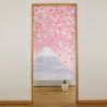 Japanese Noren Curtain, Pink, 85 x 150cm, Sakura and Fuji Chiyonofuji