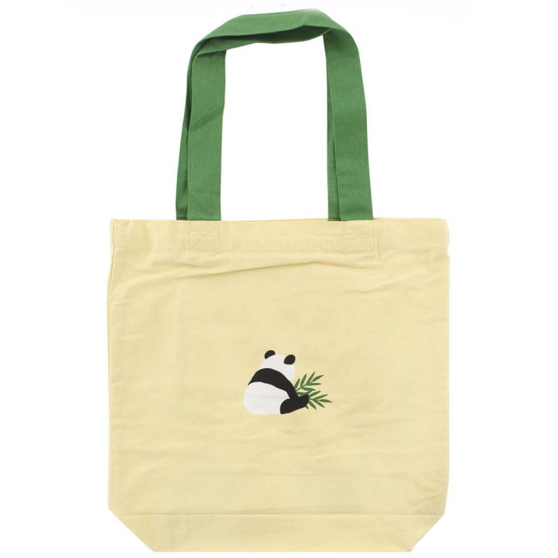 Borsa tote in cotone 100% Shiba Dog and the Panda - PANDA