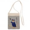 Small tote bag 100% cotton Shiba Ninja dog - INU SHIBA NINJA