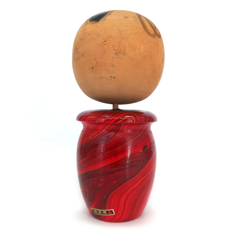 Bambola giapponese in legno, KOKESHI VINTAGE, 24cm