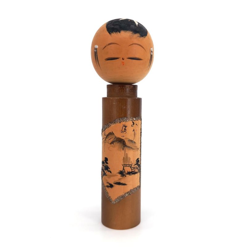 Japanische Holzpuppe, KOKESHI VINTAGE, 22cm