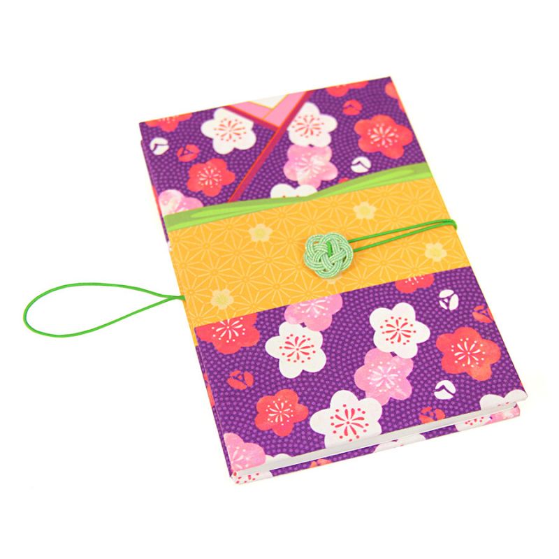 Carnet de notes japonais motif Kimono- TATEWAKINI SUZU