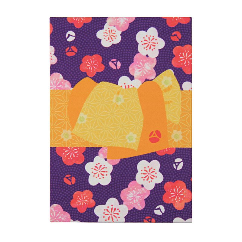 Carnet de notes japonais motif Kimono- TATEWAKINI SUZU