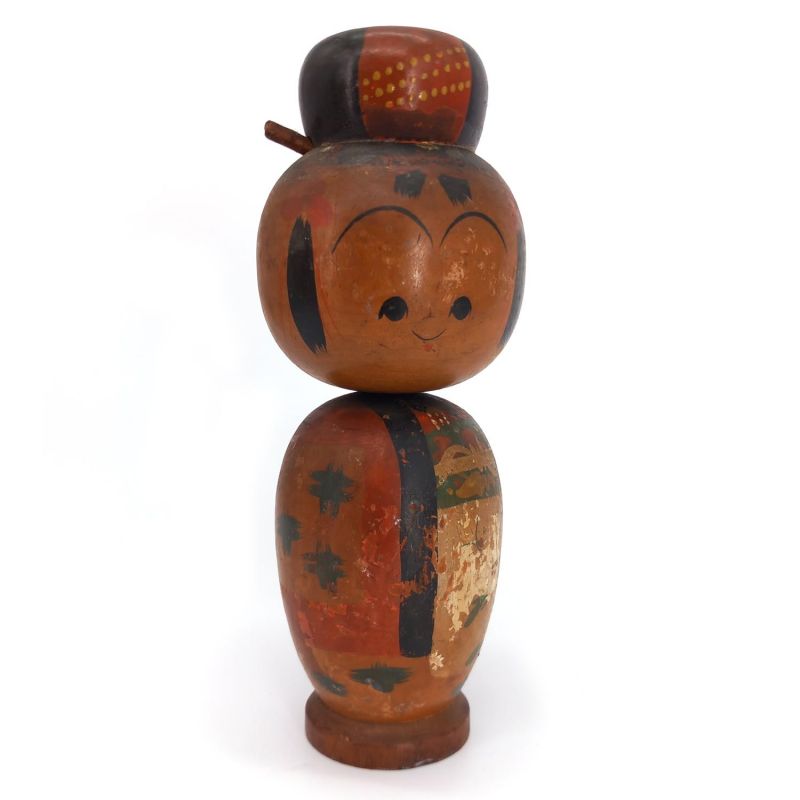 Poupée en bois japonaise, KOKESHI VINTAGE, 21cm